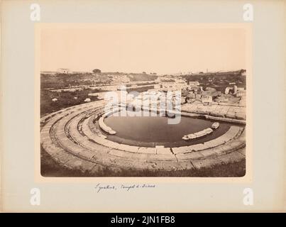 Fotografo sconosciuto, tempio di Diana a Siracusa (senza dat.): Vista. Foto su cartone, 23,9 x 32,1 cm (inclusi i bordi di scansione) senza bordi. Fotografa : Dianatempel, Syrakus Foto Stock