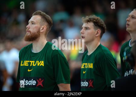 2022 08 07. Basket. Lituania - Estonia - 90:88. Ignas Brazdeikis è un giocatore di basket lituano-canadese che gioca come un winger leggero. Foto Stock