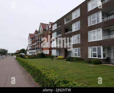 30 agosto 2021 - Essex, Regno Unito: Vista di appartamenti o appartamenti assortiti Foto Stock