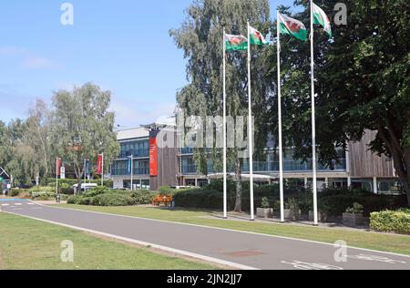 Lo Sport Wales National Center - Canolfan Genedlaethol Chwaraeon Cymru. Ex - National Sports Center for Wales, Istituto gallese dello sport. Foto Stock