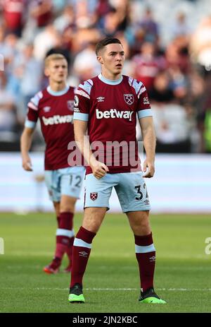 Londra, Inghilterra, 7th agosto 2022. Conor Coventry of West Ham United durante la partita della Premier League al London Stadium, Londra. Il credito d'immagine dovrebbe essere: David Klein / Sportimage Foto Stock