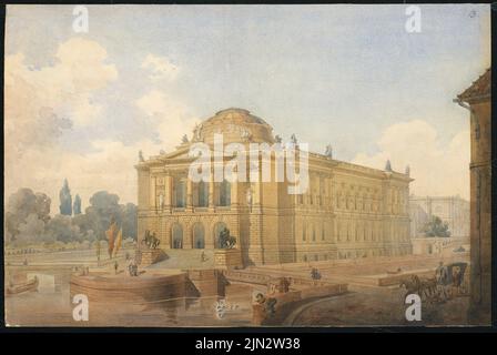 Hoffmann Ludwig (1852-1932): Ampliamento dell'Isola dei Musei, Berlino. Concorso Schinkel 1882 Foto Stock
