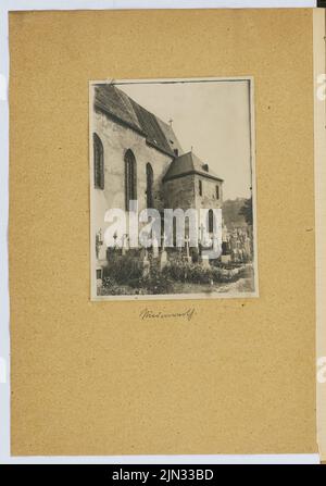 Stiehl otto (1860-1940): Album fotografico e di disegno 8: Kirchfriedhof Foto Stock