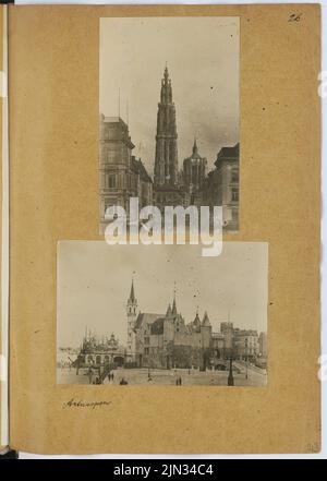 Stiehl otto (1860-1940): Album fotografico 10: Katheln, Anversa. Castello, Anversa Foto Stock