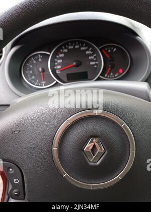 Intérieur d'une voiture francese Renault Kangoo Foto Stock