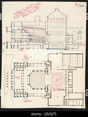 Martin Dülfer (1859-1942, come architetto): Stadttheater, Duisburg Foto Stock