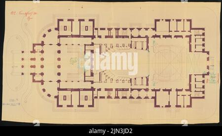 Richard Lucae (1829-1877, come architetto): Teatro dell'Opera, Francoforte sul meno Foto Stock