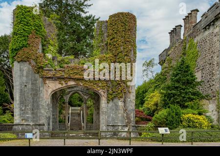 Rovine del castello di Armadale, Armadale, Isola di Skye, Scozia Foto Stock
