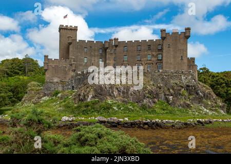 Dunvegan Castle, Dunvegan, Isola di Skye, Scozia Foto Stock