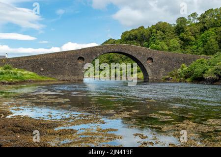 Ponte sull'Atlantico, Clachan Bridge, Argyll, Scozia Foto Stock