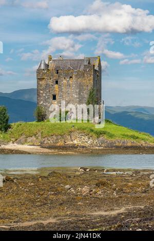 Castello Stalker, Appin, Argyll, Scozia Foto Stock