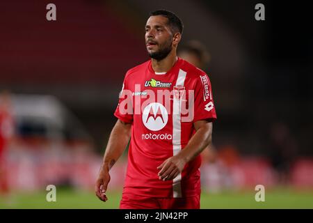 Monza, Italia, 7th agosto 2022. Gianluca Caprari dell'AC Monza durante la partita Coppa Italia all'U-Power Stadium di Monza. Il credito d'immagine dovrebbe essere: Jonathan Moscrop / Sportimage Foto Stock