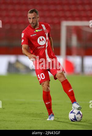 Monza, Italia, 7th agosto 2022. Carlos Augusto dell'AC Monza durante la partita Coppa Italia all'U-Power Stadium di Monza. Il credito d'immagine dovrebbe essere: Jonathan Moscrop / Sportimage Foto Stock