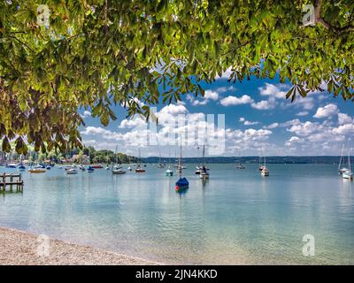 BAVIERA : Herrsching am Ammersee Foto Stock