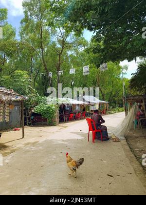 30-jul-2020 Barishal, Bangladesh. Vista sul villaggio. Foto Stock