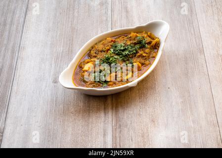 Doncaster, Regno Unito - 2019 Mar 21: Pollo Bhuna da Goa Indian Foto Stock