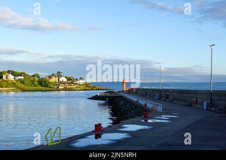Eisenhower Pier, noto anche come North Pier a Bangor, County Down, Irlanda del Nord Foto Stock