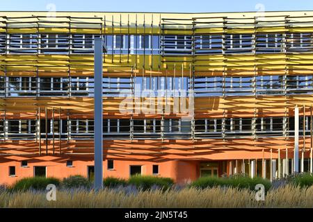 WU (Wirtschaftsuniversität Wien) Università di Economia e Commercio edificio del campus a Vienna Austria. Foto Stock