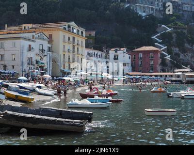 Marina Grande a Sorrento, Campania, Italia Foto Stock