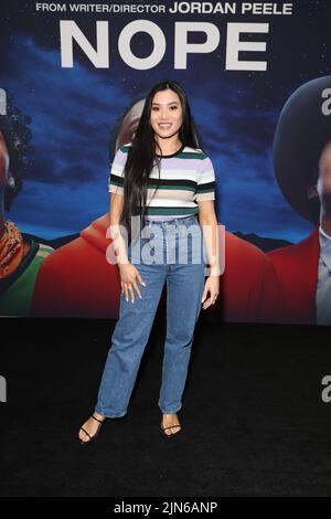 9 agosto 2022: TAYLA partecipa al 'NOPE' Sydney Launch Screening all'evento Cinemas George St il 9 agosto 2022 a Sydney, NSW Australia (Credit Image: © Christopher Khoury/Australian Press Agency via ZUMA Wire) Foto Stock
