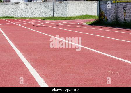Pista di atletica brasiliana Foto Stock