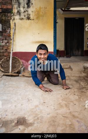 Bihar ha multidimensionalmente scarso. Undici distretti Bihar hanno povertà Kishanganj, Araria, Kaimur, Madepura, Purba Champaran e Supaul Foto Stock