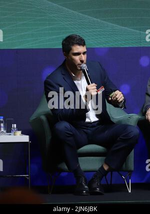 San Paolo, San Paolo, Brasile. 9th ago 2022. (INT) il Forum LIDE 10th a San Paolo - evoluzione tecnologica nel trasporto di persone e Cargo. Credit: ZUMA Press, Inc./Alamy Live News Foto Stock