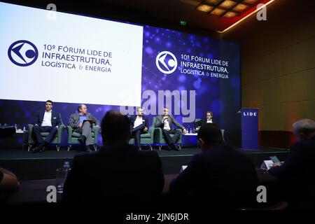 San Paolo, San Paolo, Brasile. 9th ago 2022. (INT) il Forum LIDE 10th a San Paolo - evoluzione tecnologica nel trasporto di persone e Cargo. Credit: ZUMA Press, Inc./Alamy Live News Foto Stock