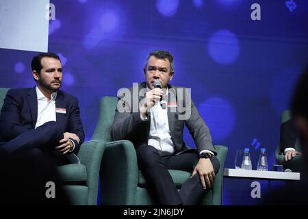 San Paolo, San Paolo, Brasile. 9th ago 2022. (INT) il Forum LIDE 10th a San Paolo - evoluzione tecnologica nel trasporto di persone e Cargo. Credit: ZUMA Press, Inc./Alamy Live News Foto Stock