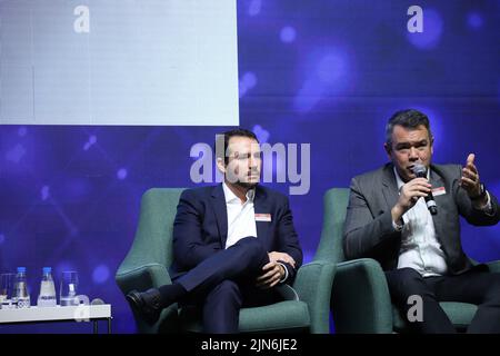 San Paolo, San Paolo, Brasile. 9th ago 2022. (INT) il Forum LIDE 10th a San Paolo - evoluzione tecnologica nel trasporto di persone e Cargo. Credit: ZUMA Press, Inc./Alamy Live News Foto Stock