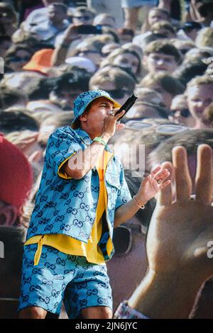 Stoccolma, Svezia. 01st, luglio 2022. Il rapper svedese e il cantante reggae Timbuktu suona un concerto dal vivo durante il festival musicale svedese Lollapaloooza Stockholm 2022 a Stoccolma. (Photo credit: Gonzales Photo - Tilman Jentzsch). Foto Stock