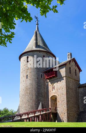 Castell Coch Castle Coch o Red Castle Tongwynlais Cardiff Galles del Sud UK GB Europe Foto Stock