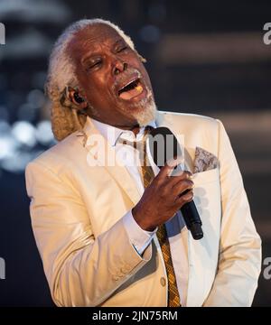 Billy Ocean Live sul palco al Lets Rock Liverpool 2022 Foto Stock