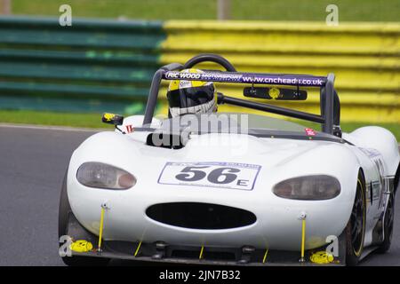 Croft, Inghilterra, 6 agosto 2022. Ian Bambra guida una Ginetta G20 nel CNC Heads Sports/Saloon Championship al Croft Circuit. Credito: Colin Edwards Foto Stock