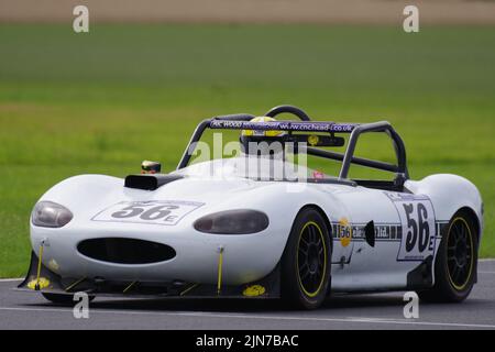 Croft, Inghilterra, 6 agosto 2022. Ian Bambra guida una Ginetta G20 nel CNC Heads Sports/Saloon Championship al Croft Circuit. Credito: Colin Edwards Foto Stock