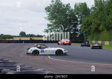 Croft, Inghilterra, 6 agosto 2022. Ian Bambra guida una Ginetta G20 nel CNC Heads Sports/Saloon Championship al Croft Circuit. Credito: Colin Edwards Foto Stock