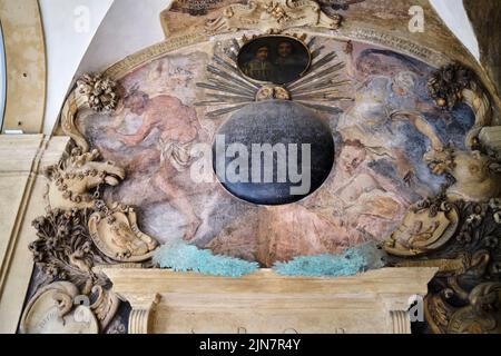 Biblioteca Comunale dell'Archiginnasio Bologna Italia Foto Stock