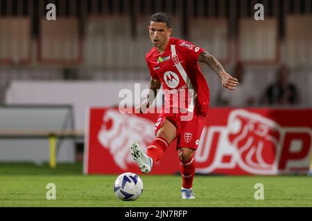 Monza, Italia, 7th agosto 2022. Stefano sensi dell'AC Monza durante la partita Coppa Italia all'U-Power Stadium di Monza. Il credito d'immagine dovrebbe essere: Jonathan Moscrop / Sportimage Foto Stock