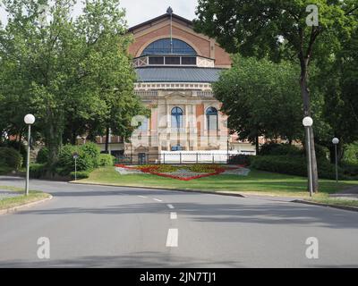 Wagner Festspielhaus traduzione Festival Teatro a Bayreuth, Germania Foto Stock