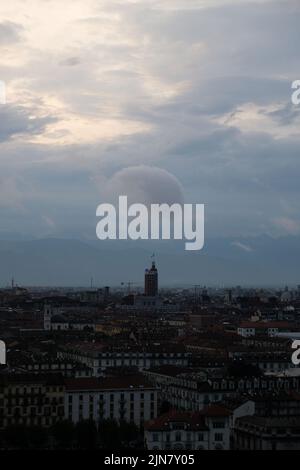 Cielo grigio su Tuin Foto Stock