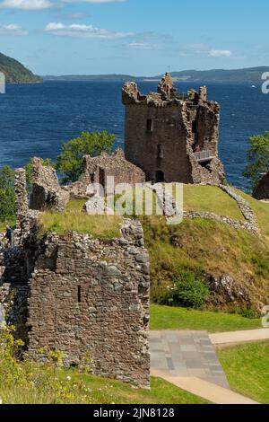 Urquhart Castle, Drumnadrochit, Highland, Scozia Foto Stock