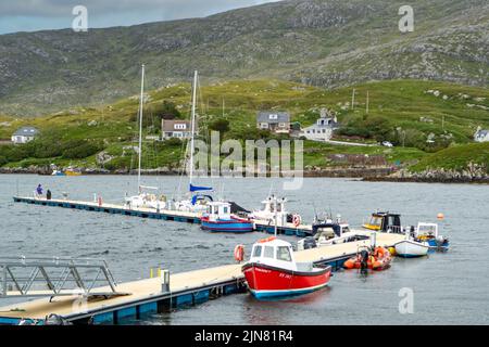 Porto di Scalpay, North Harris, Ebridi esterne, Scozia Foto Stock