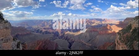 Vista panoramica aerea del Grand Canyon, USA Foto Stock