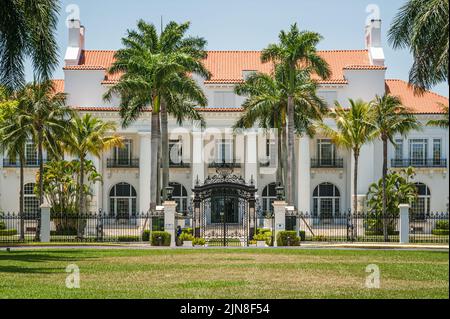La residenza Whitehall di Henry Morrison Flagler, ora il museo Flagler, si trova a Palm Beach, Florida. (USA) Foto Stock