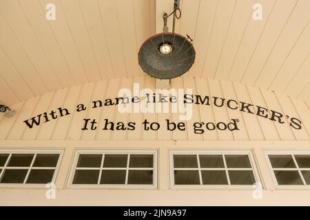 J M Smucker negozio aziendale in Orrville Ohio Foto Stock