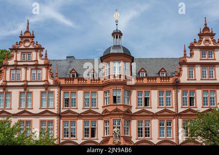 La facciata del Museo Gutenberg a Magonza, Germania. Foto Stock