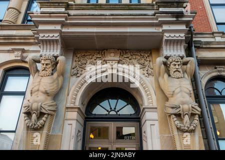 Wayne County Courthouse nel centro di Wooster, Ohio Foto Stock