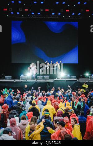 Flumserberg, Svizzera. 29th, luglio 2022. Il gruppo tedesco Eurodance Culture Beat si esibisce in un concerto dal vivo durante il partito Die Mega degli anni '90 nell'ambito del Flumserberg Open Air 2022. (Photo credit: Gonzales Photo - Tilman Jentzsch). Foto Stock