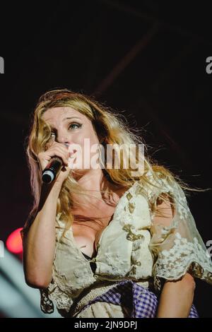 Flumserberg, Svizzera. 29th, luglio 2022. Il gruppo svedese Rednex suona un concerto dal vivo durante la festa di Die Mega degli anni '90 nell'ambito del Flumserberg Open Air 2022. (Photo credit: Gonzales Photo - Tilman Jentzsch). Foto Stock