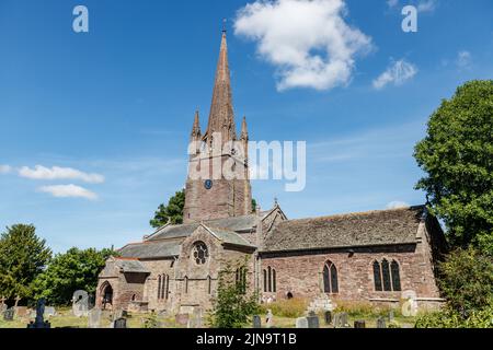 Chiesa di San Pietro e San Paolo a Weobley, Herefordshire Foto Stock